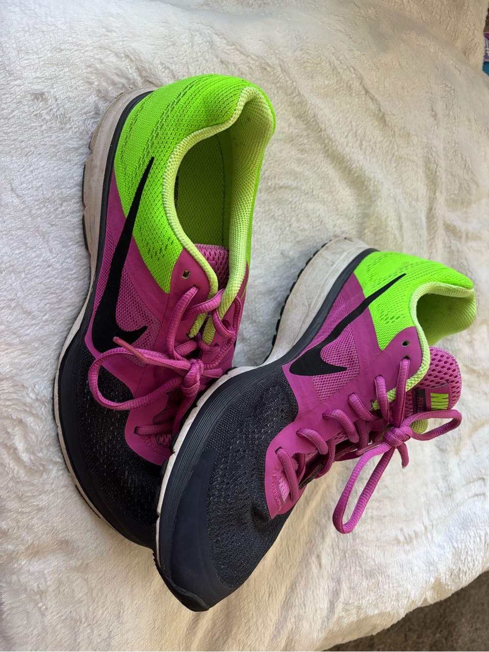 Nike Women’s Athletic Shoes in Pink, Neon Green & Black